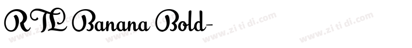 RTL Banana Bold字体转换